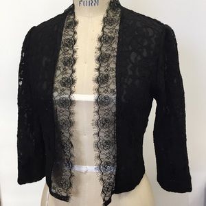 LC Lauren Conrad Cropped Lace Jacket